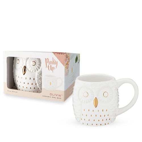 Olivia Ceramic Owl Mug by Pinky Up