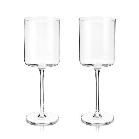 Laurel White Wine Glasses by Viski