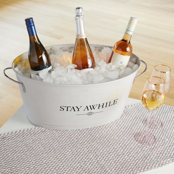 Stay Awhile Metal Drink Tub by TwineÂ®