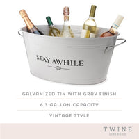 Stay Awhile Metal Drink Tub by TwineÂ®