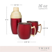Red Mule Mug & Cocktail Shaker Gift Set by TwineÂ®