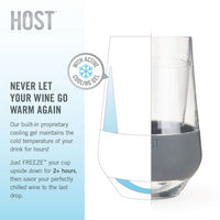 Wine FREEZE™ XL Cooling Cups in Gray (set of 2) by HOST®