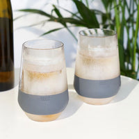 Wine FREEZE™ XL Cooling Cups in Gray (set of 2) by HOST®