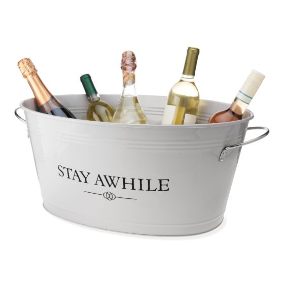 Stay Awhile Metal Drink Tub by TwineÂ®