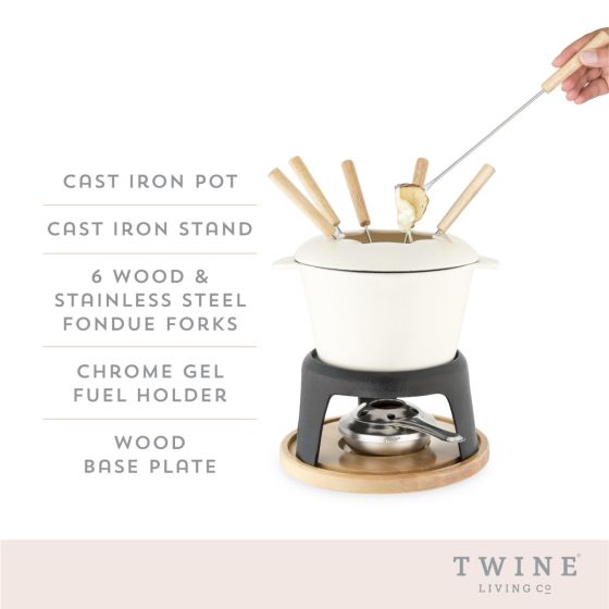 Cast Iron Fondue Set by Twine®