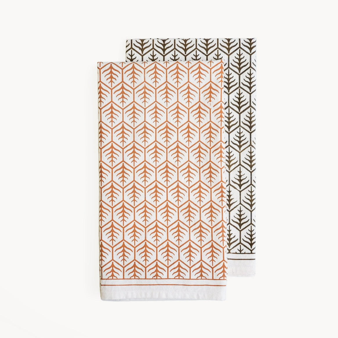 Hand Screen Printed Tea Towel - Set of 2-0