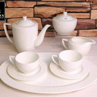 White 3 Oz | 90 Ml Coffee Cup & Saucer Set Of 6 In Gift Box-3