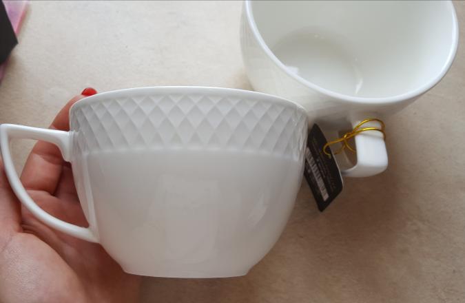 White Jumbo Coffee / Cappuccino Mug 17 Oz | 500 Ml Set Of 2 In Gift Box-1