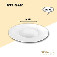 White Deep Plate 11" inch | 28 Cm 9 Fl Oz | 280 Ml-6
