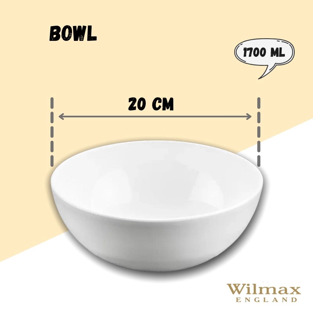 White Bowl 8" inch | 20 Cm 57 Oz | 1700 Ml-5
