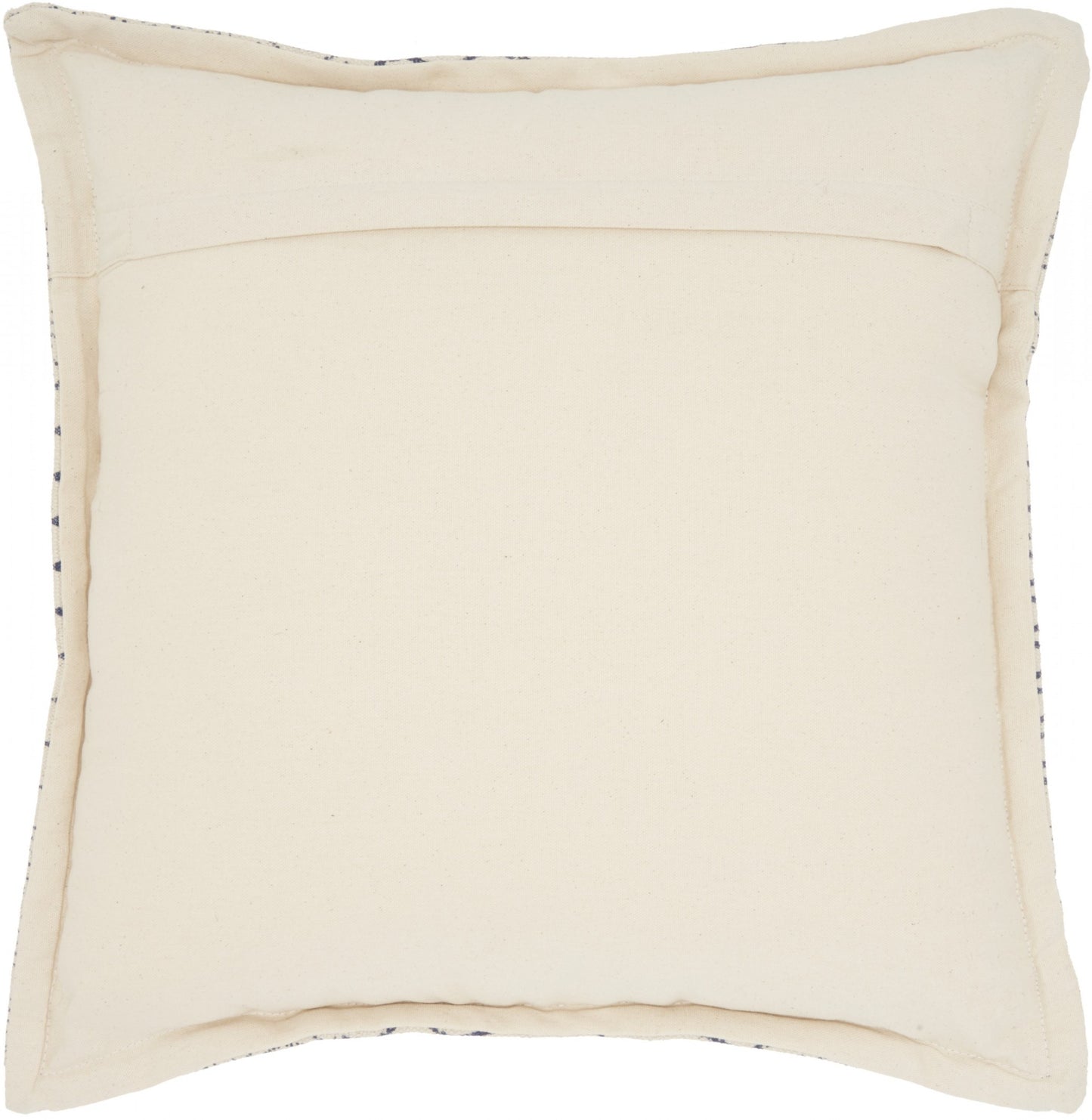 Indigo and Ivory Geometric Throw Pillow-1