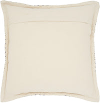 Indigo and Ivory Geometric Throw Pillow-1