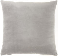 Gray Soft Velvet Accent Throw Pillow-0
