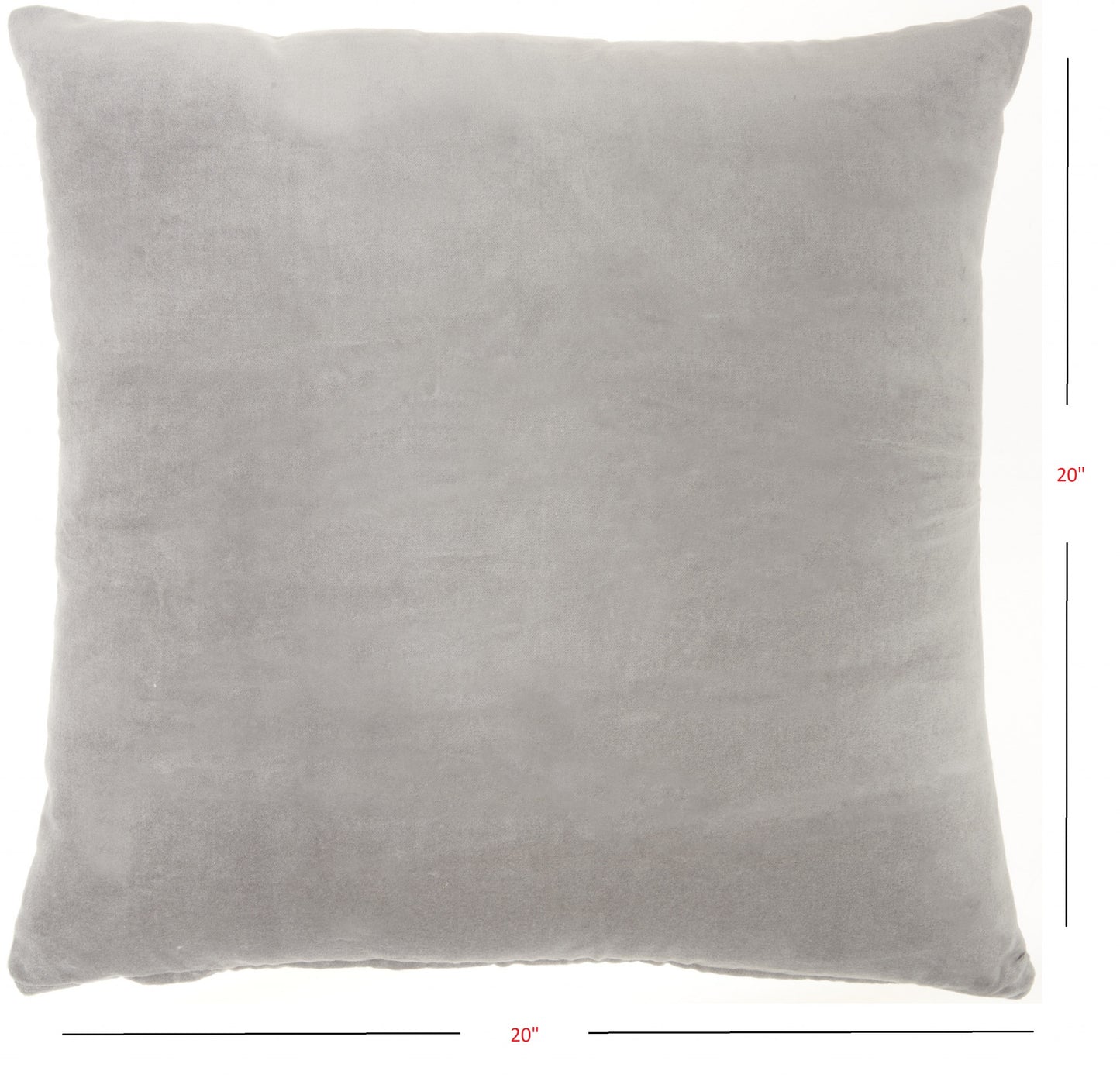Gray Soft Velvet Accent Throw Pillow-4