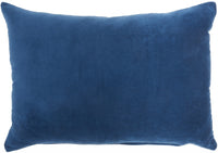 Solid Navy Blue Casual Throw Pillow-0
