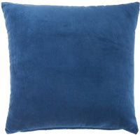 Navy Soft Velvet Accent Throw Pillow-0