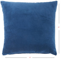 Navy Soft Velvet Accent Throw Pillow-4