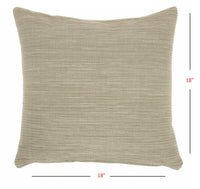 Taupe Distressed Stripes Throw Pillow-4