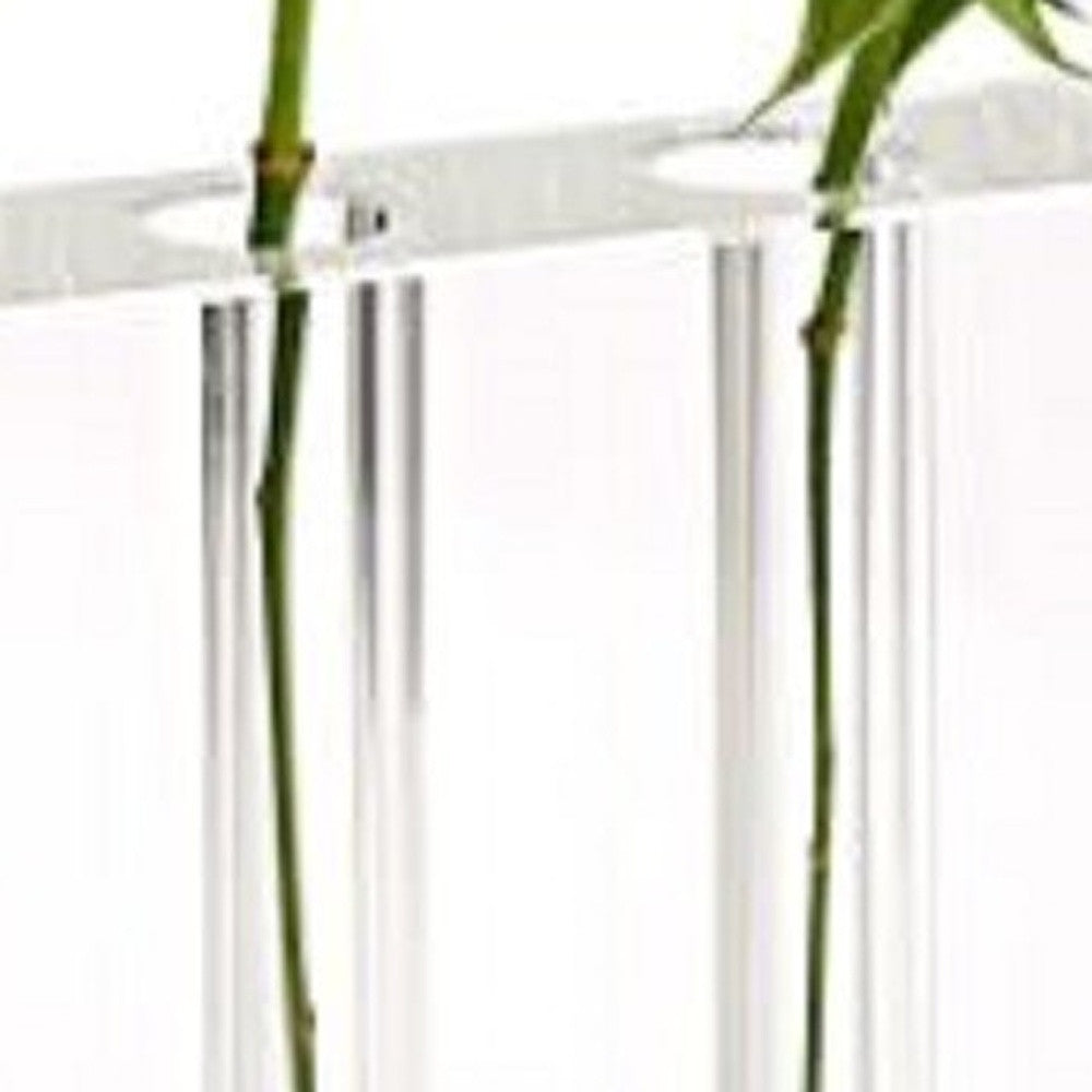 Modern Clear Square Block Optical Crystal Vase-4