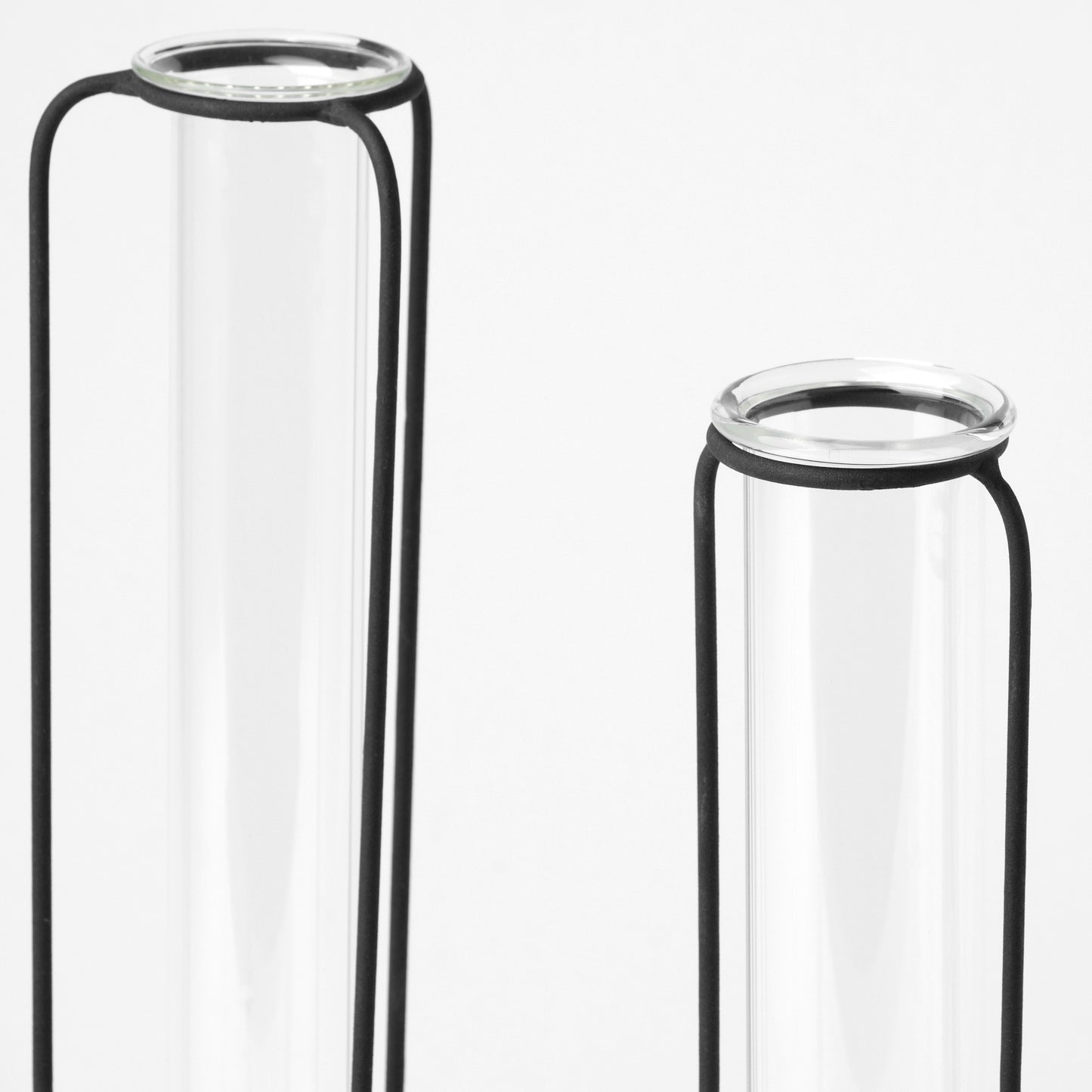 Set of Three Test Tube Stand Vases-2