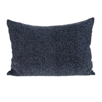 Shimmering Metallic Blue Beaded Luxury Throw Pillow-0