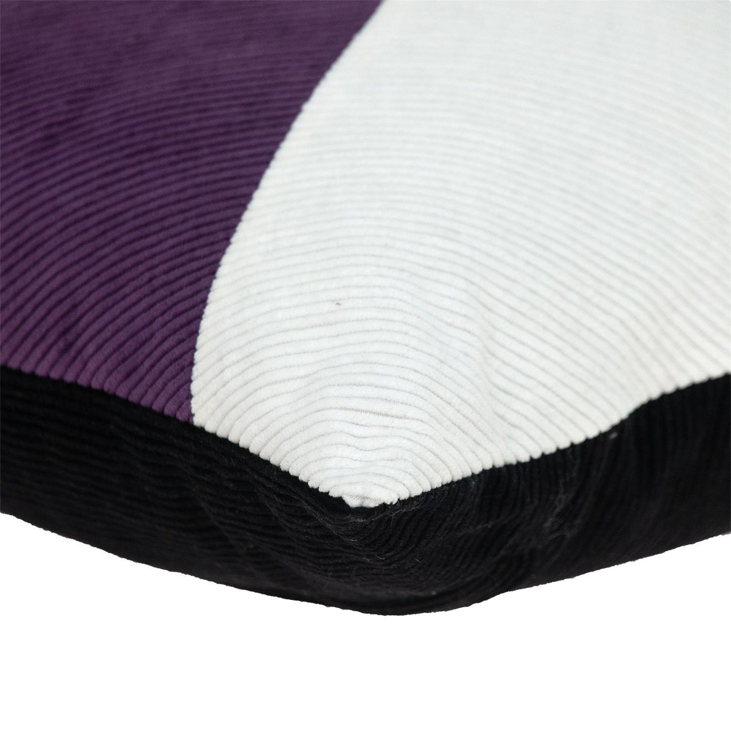 Multicolor Purple Highlight Soft Touch Throw Pillow-3