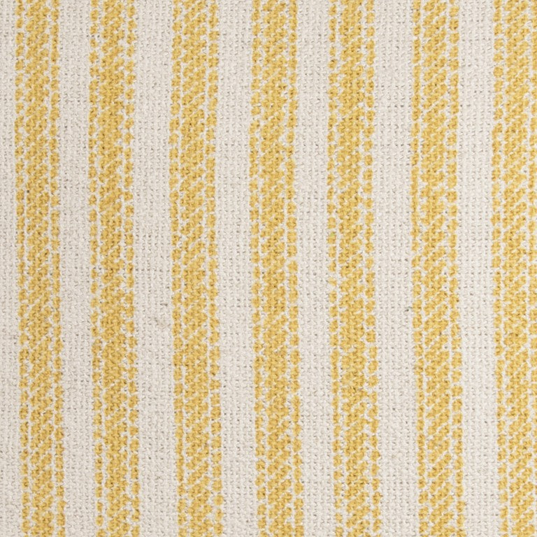 Yellow Natural Ticking Stripe Throw Pillow-1