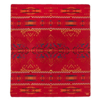 Ultra Soft Red Southwest Handmade Throw Blanket-1