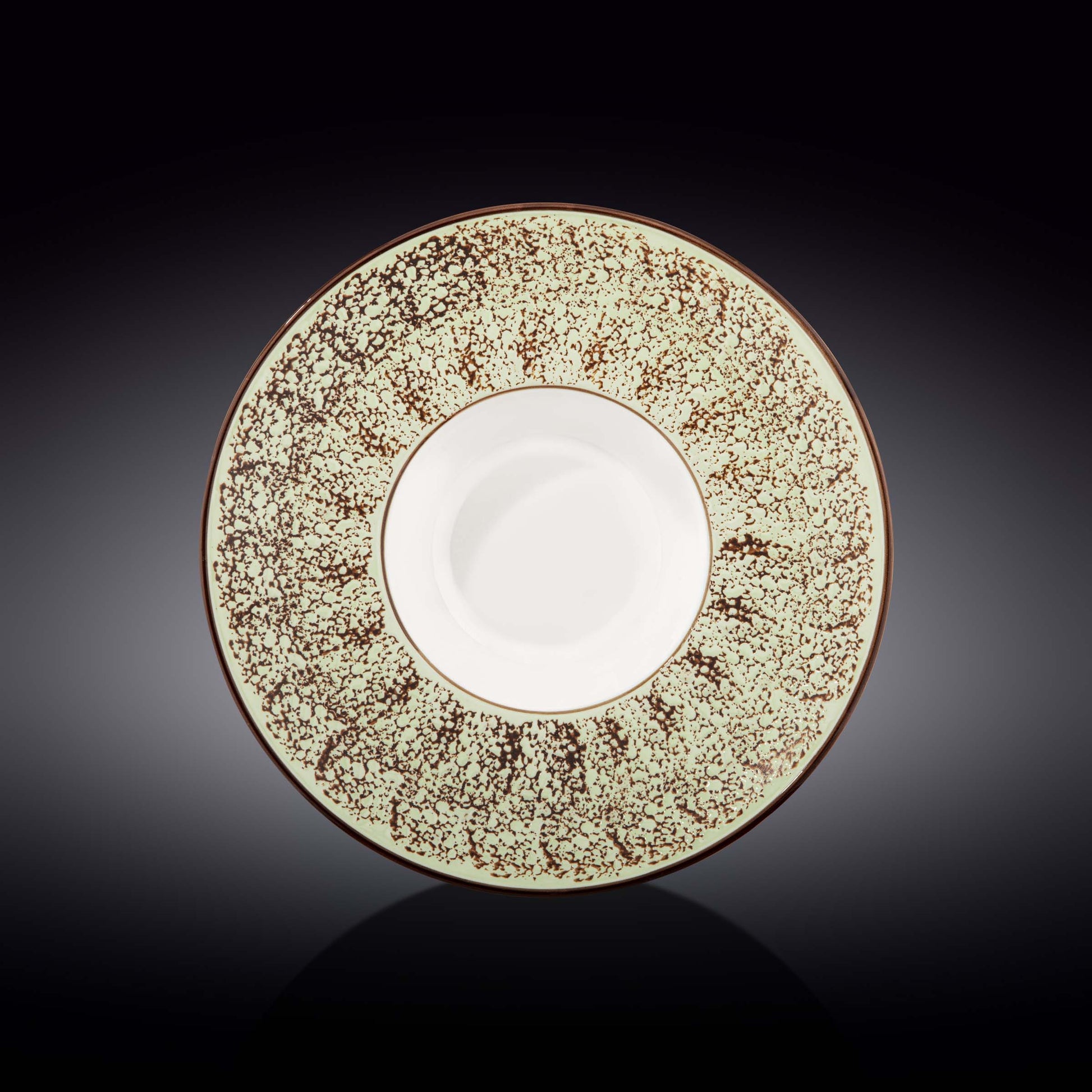 Pale Green / Pstachio Porcelain Deep Plate 10.5" inch | 27 Cm 8 Fl Oz | 250 Ml-0