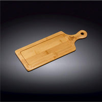 Bamboo Tray 11.75" inch X 4.5" inch | For Appetizers / Barbecue / Burger Sliders-5