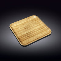 Bamboo Square Plate 10" inch X 10" inch | For Appetizers / Barbecue-1