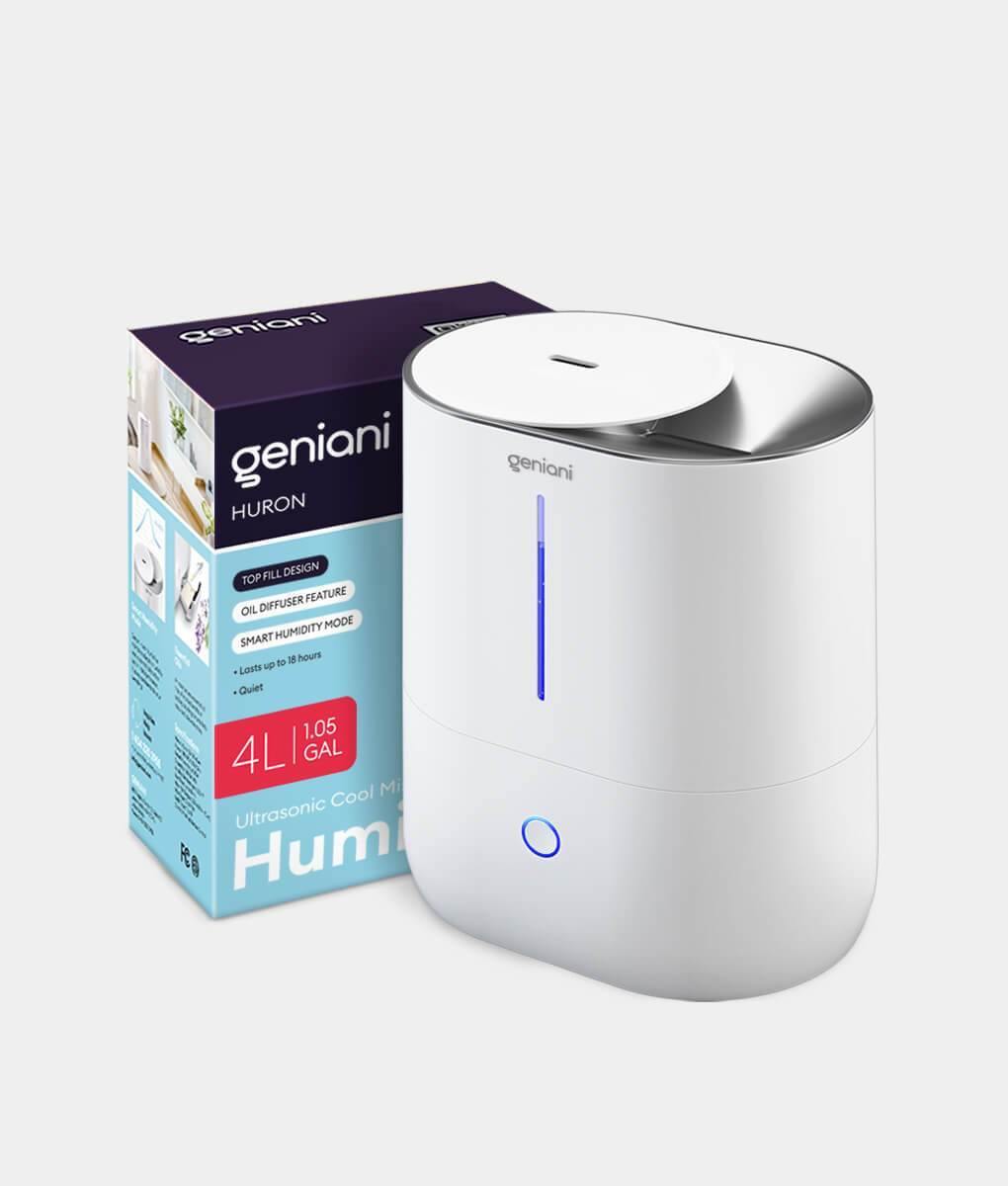 Huron Top Fill Humidifier and Oil Diffuser 4L White-0