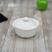 White Soup Cup With Lid 4.5" inch | 9 Fl Oz-0