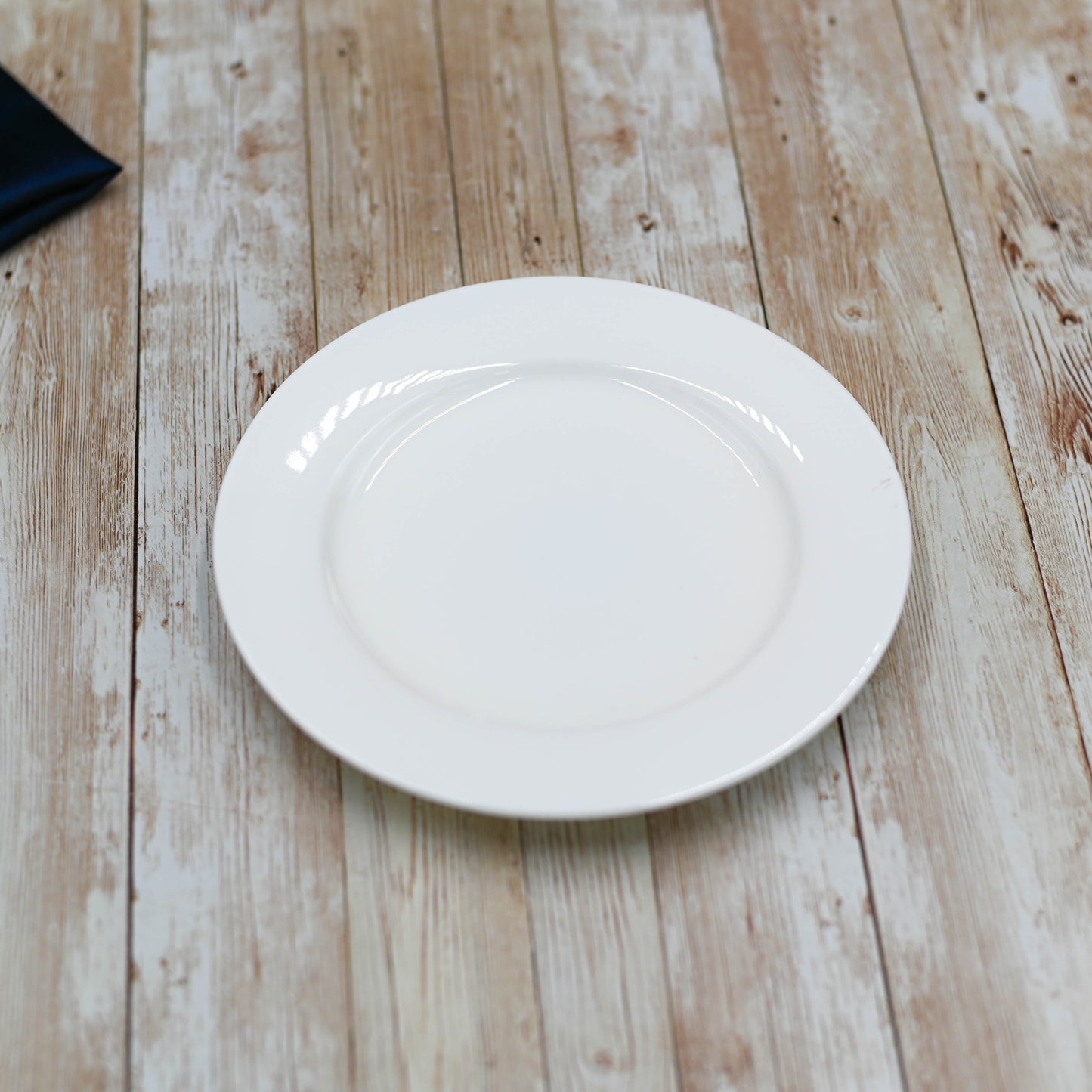 Professional Rolled Rim White Dessert Plate 8" inch | 20 Cm-0