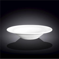 Professional Rolled Rim White Deep Plate 8" inch | 8 Fl Oz-1