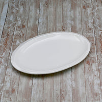 Set Of 3 White Oval Plate / Platter 12" inch | 30.5 Cm-0
