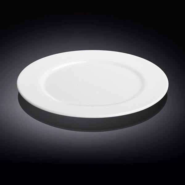 Professional Rolled Rim White Dinner Plate 10" inch | 25.5 Cm-0