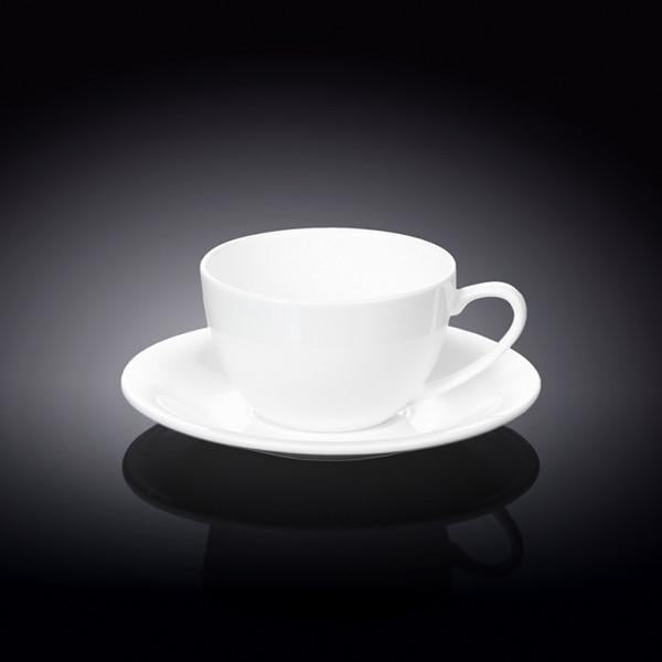 White 6 Oz | 180 Ml Cappuccino Cup & Saucer-1
