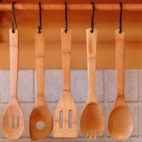 Wooden Kitchen Utensil Set of 6 | Bamboo Cooking Tools-1