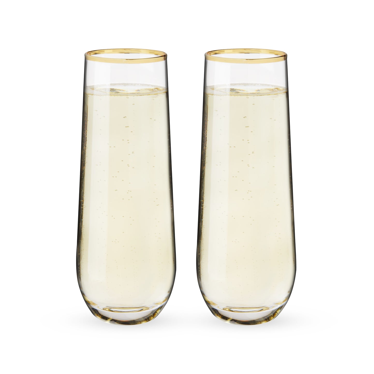 Gilded Stemless Champagne Flute Set by Twine-0