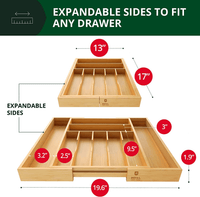 Silverware Drawer Organizer 9 Slots-8