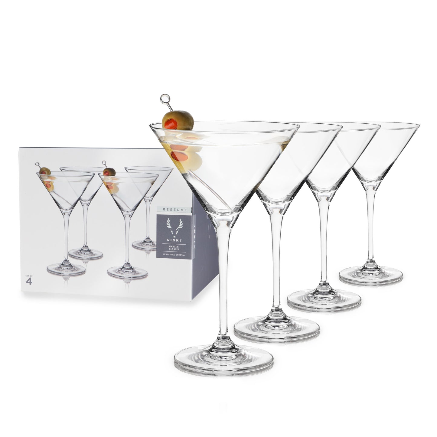 European Crystal Martini Glasses by Viski®-0